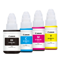 J佳能(Canon) GI-890打印机墨水四色套装（黑色+青色+红色+黄色各一瓶）（适用于G1800 G2800 ）