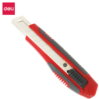 得力deli大号通用办公家居美工刀裁纸刀壁纸刀手动锁定颜色随机