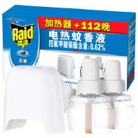 J雷达(Raid) 电蚊香液 无香型 无线加热器+112晚