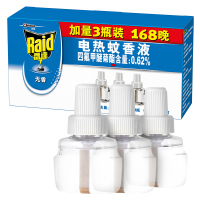 J雷达(Raid) 电蚊香液无香型 替换装168晚3瓶装