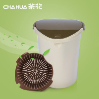 茶花 垃圾桶茶渣桶排水桶茶水桶精巧型8.8L 1521