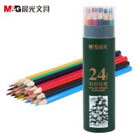 晨光(M&G) 24色 彩铅PP筒装 AWP34305 办公学习涂色 手绘设计填色绘画彩笔 彩色铅笔 6筒装