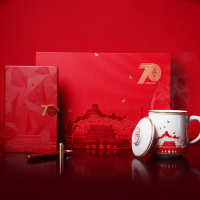 清朴堂(qingputang) 建国70周年·办公套装(红木笔)