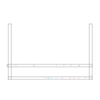 红孩子室内杆架 精品发光字欧邦标识