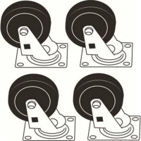 乐柏美 Rubbermaid FG7721000000 脚轮组件,直径3",适用于1H0394