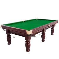 GSGC星牌台球桌中式黑八台球桌 成人标准尺寸家用桌球台(含球+球杆)XW118-9A