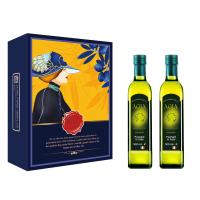 阿茜婭(AGIA)特级初榨橄榄油贵宾礼盒2瓶500ML特级橄榄油