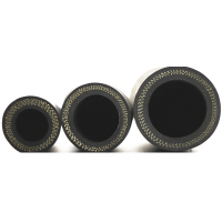 TROZK黑色光面橡胶高压水管防爆软管耐磨耐压耐油耐热蒸汽管夹布胶皮管/20米
