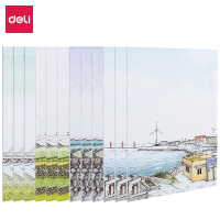 得力deli12本A530张小学生写字本作业本缝线软抄本记事本笔记本子得力deli12本A540页济州行学生笔记本子文艺