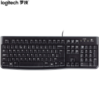 罗技（Logitech）K120 键盘 有线键盘 办公键盘 全尺寸 黑色