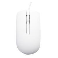 戴尔(DELL)MS116 白色有线办公鼠标