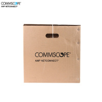 康普 安普网联 原装六类网线(0.51±0.02mm)非屏蔽网线箱线 蓝色 305米 1859620-6