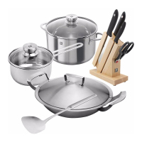 双立人 煎炒锅+刀具组合 T-CJJ683