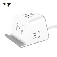 aigo爱国者无线充充电器 电源适配器三星小米通用用 苹果华为 2位+3个USB M0230Q
