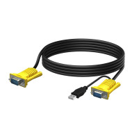 迈拓维矩(MT-viki)单USB+VGA电脑显示器KVM切换器连接线 5米