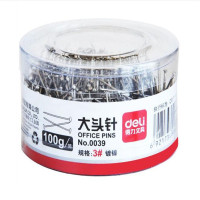 得力(deli) 0039 大头针 直别针 100g/筒