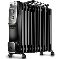 松桥（MAZUBA）电热油汀取暖器 MO-MN1301D 节能静音取暖器13片加厚低碳环保智能恒温赠晾衣架