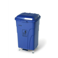 白云 BAIYUN AF07301A-BLUE 脚踏式移动垃圾桶 1个