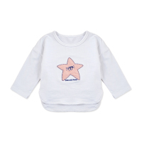 中性不规则圆领纯色T恤