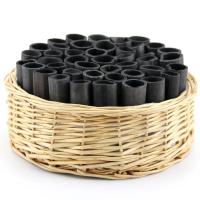 禧天龙竹炭带篮子