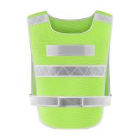 金穗慧采 反光背心晶格反光衣马甲 交通骑行马甲汽车安全警示马甲环卫施工执勤安全服 荧光黄色