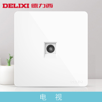 J德力西(DELIXI)CD821白 电视插座 开关插座面板 单个装