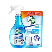 净安(Cleafe) 玻璃光亮清洁剂组装 500g+500g(袋装)