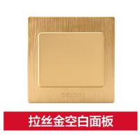 J德力西(DELIXI)CD760拉丝金 空白面板 开关插座面板 单个装