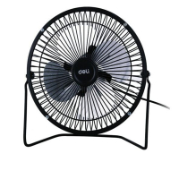 得力(deli) usb风扇迷你小风扇 台夹式电风扇 3682黑色6寸