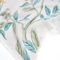 万事利wensli专柜新款印花桑蚕丝丝巾真丝丝绸长巾时尚百搭两用沙滩巾OL民族风披肩百搭防晒薄款女春夏 夜莺与玫瑰(P)