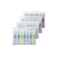 爱竹人单条条纹毛巾(磨砂袋)30*60cm(量大可绣字)