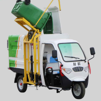 翱毓(ao yu)LJ0201电动三轮翻桶车 电动挂桶车 垃圾车自装卸式垃圾车 电动垃圾收集保洁车