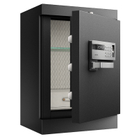 得力4090保险箱3C认证指纹电子密码防盗全钢保险柜 入墙保险柜