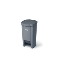白云 BAIYUN AF07040-GREY 方形脚踏式垃圾桶 1个