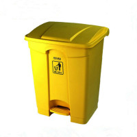 白云 BAIYUN AF07318-YEL 方形脚踏式垃圾桶 1个