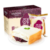 玛呖德 糕点 紫米面包770g(奶酪夹心糕点心早餐软面包零食箱装)
