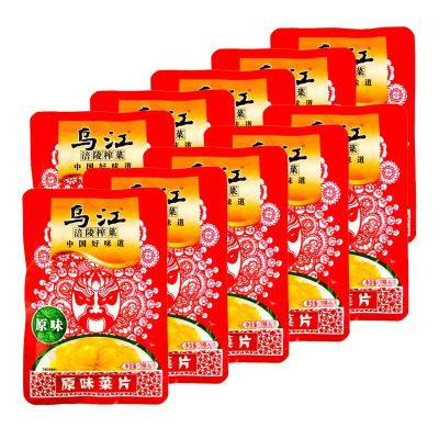乌江 原味菜片80g*20 20袋优惠装 原味 经典原味 榨菜酱菜下饭菜面条泡面包子好搭档 吃饭拌面 居家常备