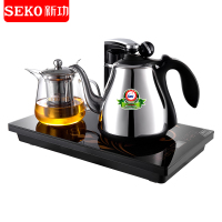 新功(SEKO) F143智能自动上水 电子茶炉 厨房家用泡茶壶一炉两用 国产温控器 0.8L容量 电热管加热（黑色）