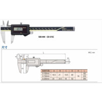 三丰 Mitutoyo 500-454 500系列太阳能数显卡尺0-150 1个