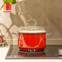 so.home R438-24H 晶莹不锈钢珐琅锅
