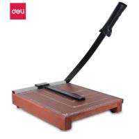 得力(deli) 8004 木质切纸机/切纸刀/裁纸刀/裁纸机 12x10棕色