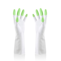 茶花(CHAHUA) 善妮欧德 乳胶手套 白色指尖防滑彩色