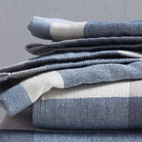 多喜爱-格调三件套毛巾(蓝)