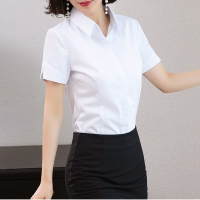 SHERIDAN 衬衫 短袖 白色 女衬衫 带领结（T）
