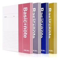 得力(deli)12本B5/38张无线胶装软抄本 7987