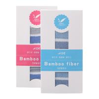 爱竹人单条条纹毛巾(软盒)30*60cm