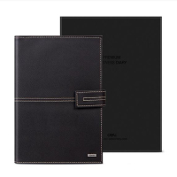 得力(deli)25K97张精装款活页皮面本 咖啡色3158