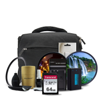 尼康(Nikon)摄影包(单反相机D750 24-120镜头配件内存卡 单反包 UV镜 电池等配件组合)