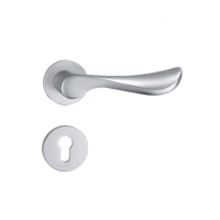 太空铝氧化铝双舌五金锁具室内机械执手锁