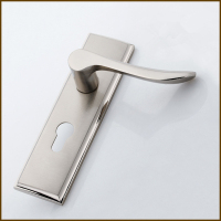 锌合金双舌银色执手门锁机械门锁室内门锁卧室通道卫生间门锁